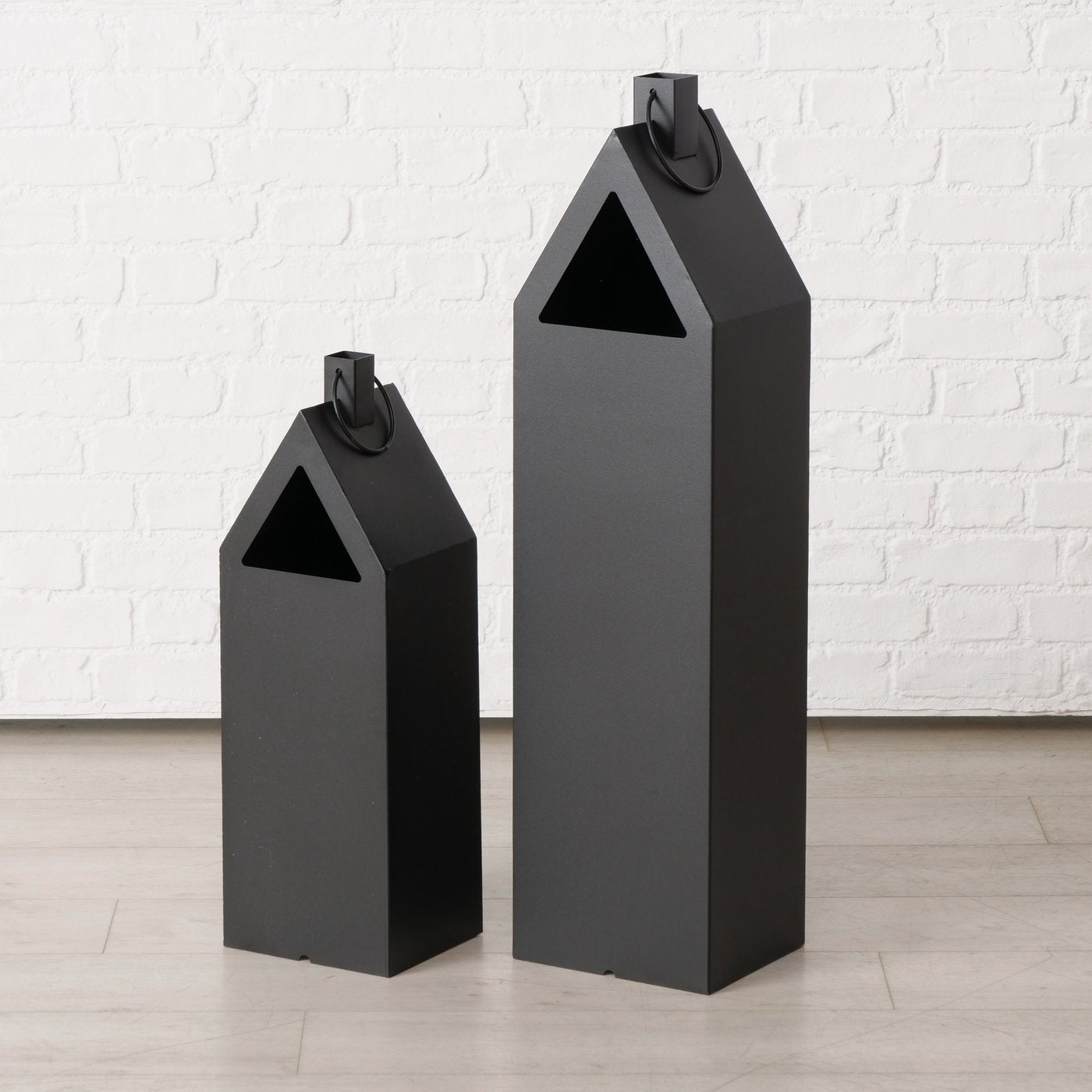 Boltze - Laternen Set "Houses" Metall
