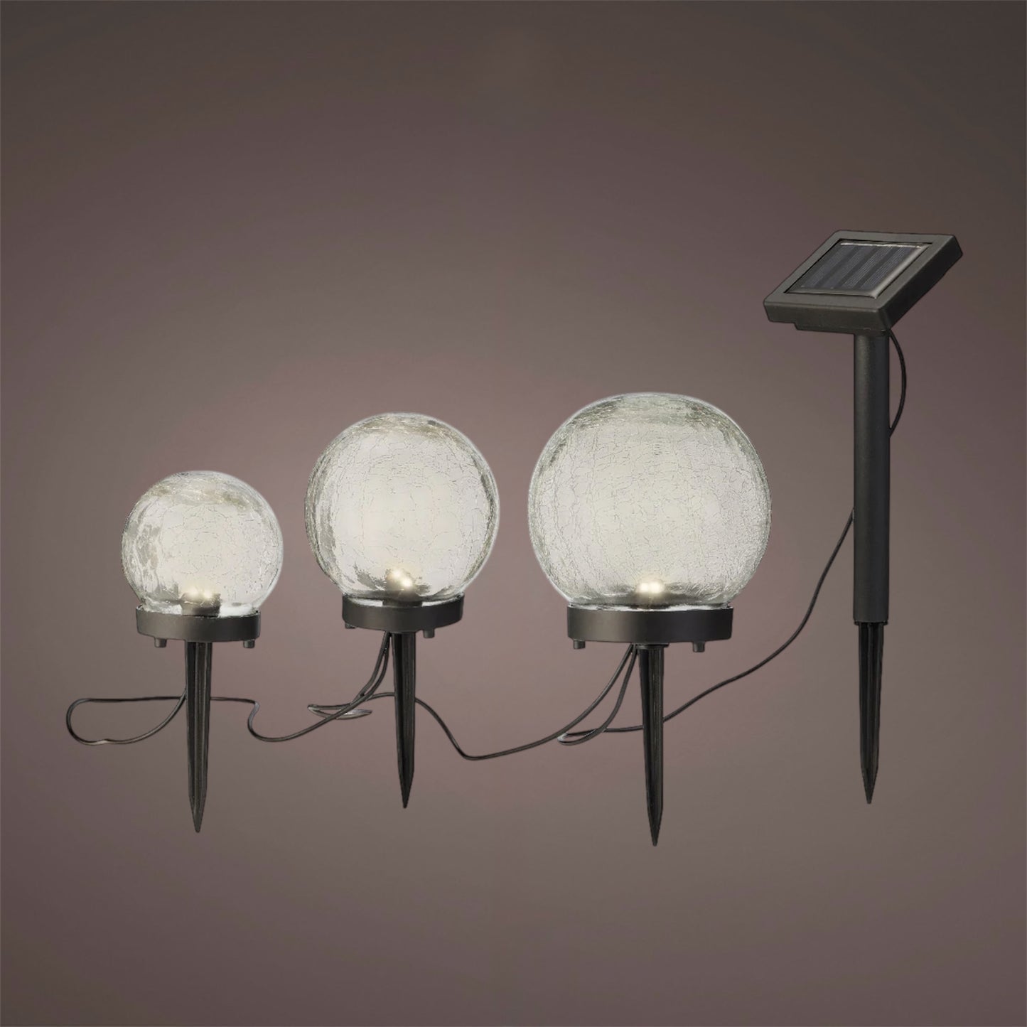Lumineo - LED Glaskugel 3er Set