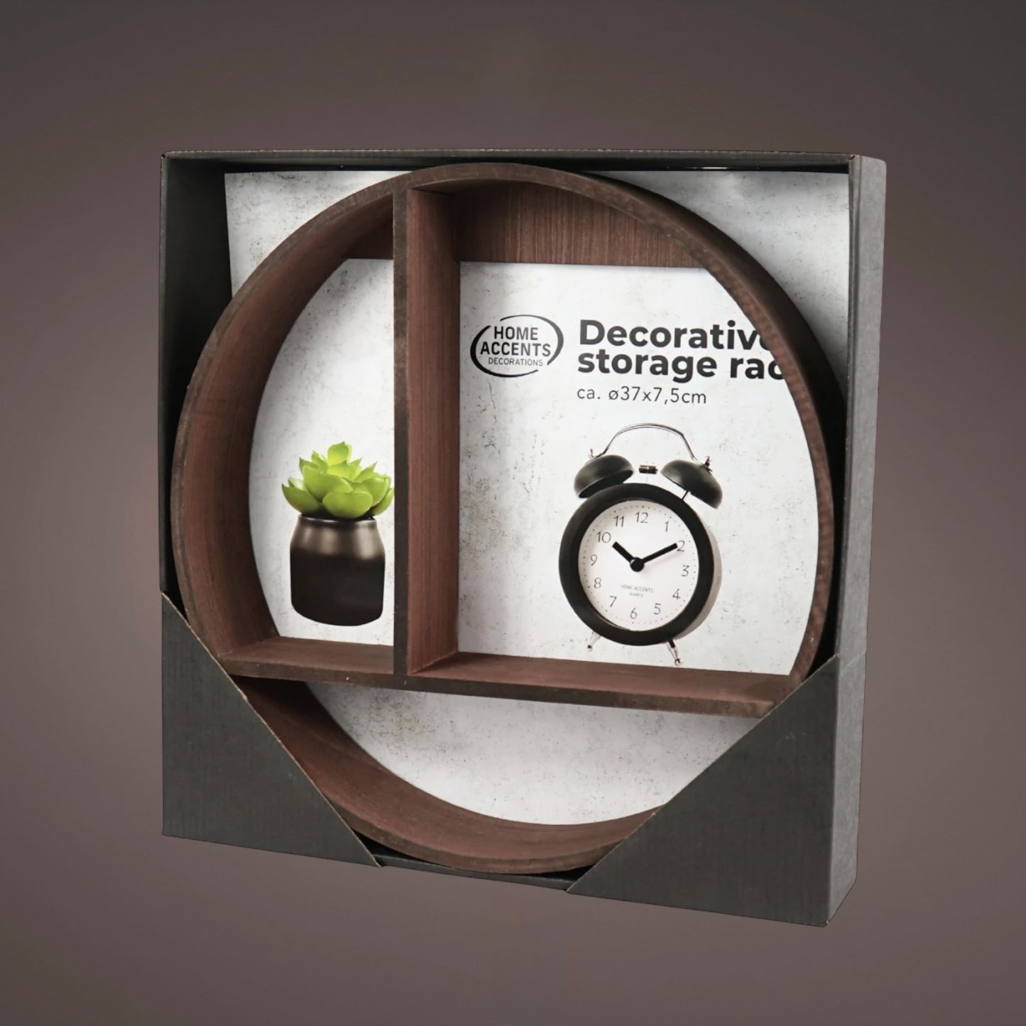 Home Accents - Wandregal aus Holz 37cm