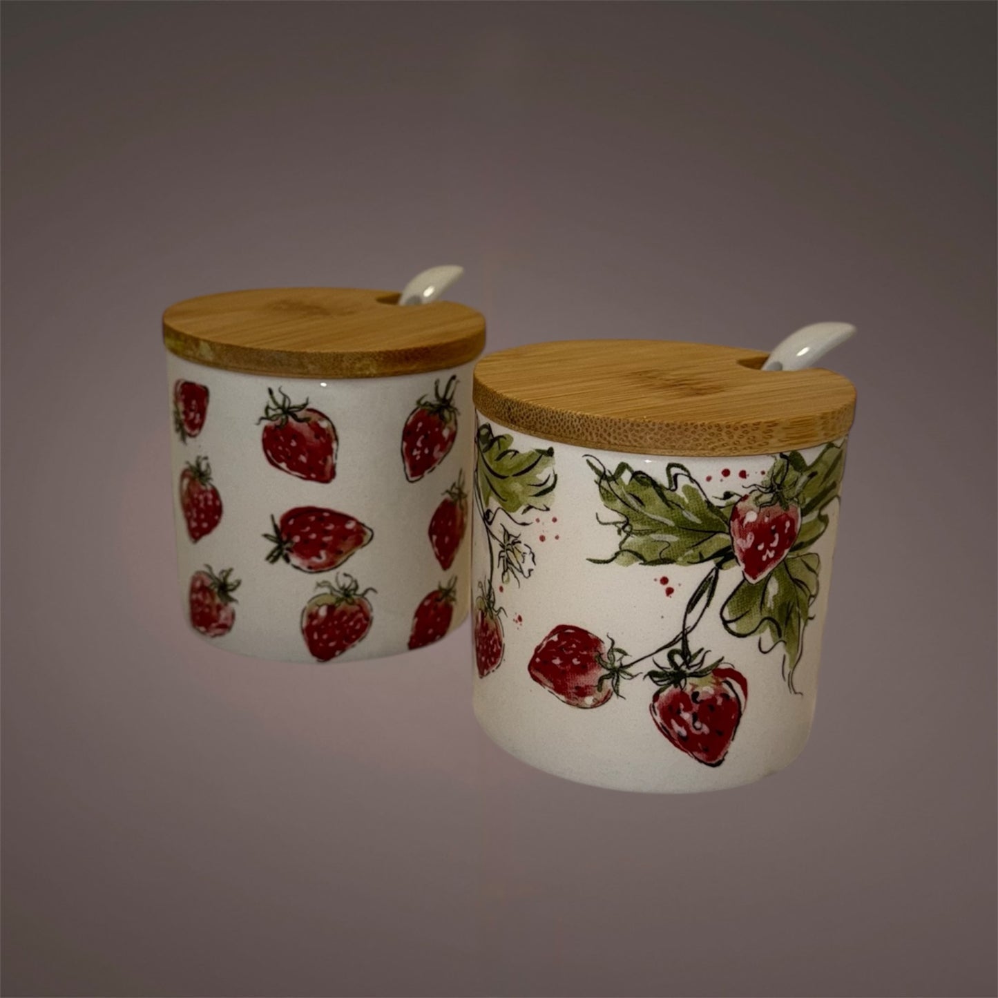 Boltze Home - Aufbewahrungsdose mit Deckel in Erdbeermuster "Strawberry"
