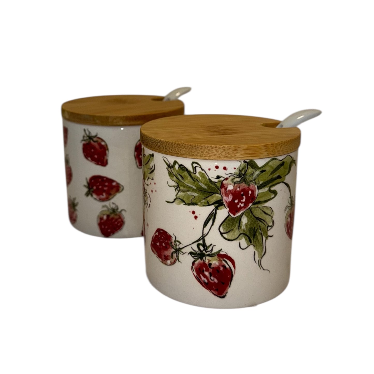 Boltze Home - Aufbewahrungsdose mit Deckel in Erdbeermuster "Strawberry"