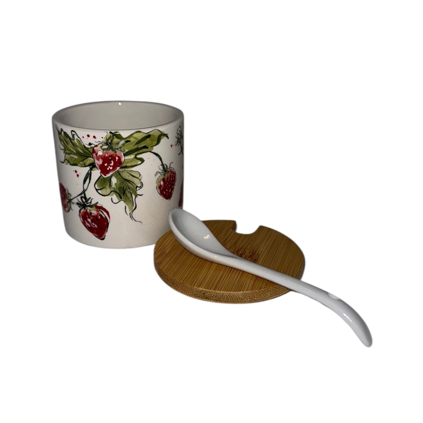 Boltze Home - Aufbewahrungsdose mit Deckel in Erdbeermuster "Strawberry"