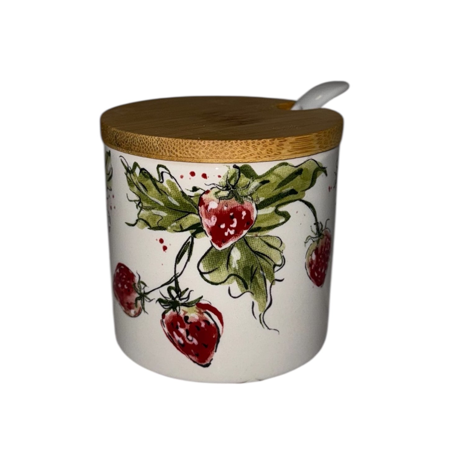 Boltze Home - Aufbewahrungsdose mit Deckel in Erdbeermuster "Strawberry"