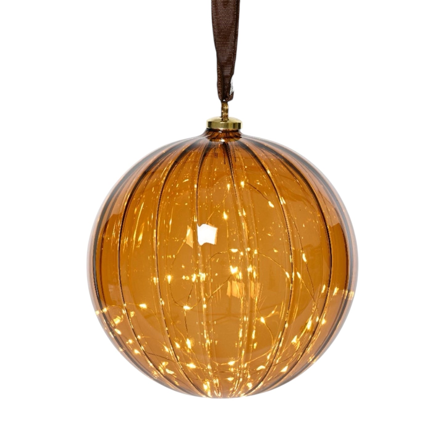 Lumineo - LED Kugel Glas 10cm Timer