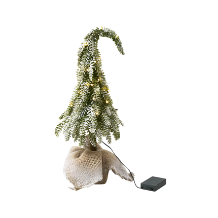 LED Tannebaum 50cm, batteriebetrieben, beschneit