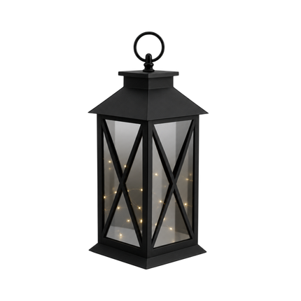 LED-Laterne „Shimmer“ mit 15LED, 13x13x30cm, Btteriebetrieb