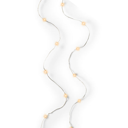 Lumineo - LED Micro Lichterkette 40 LED 1,95m Klassisch Warm Batteriebetrieb