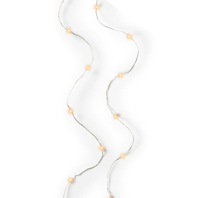 Lumineo - LED Micro Lichterkette 40 LED 1,95m Klassisch Warm Batteriebetrieb