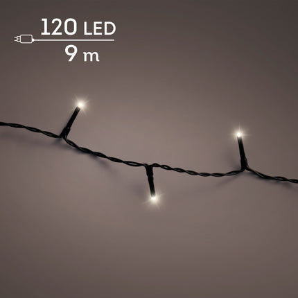 Lumineo - LED Basic Lichterkette 120 LED 9m Warmweiß