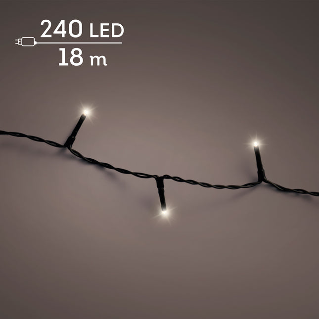 Lumineo - LED Basic Lichterkette 240 LED 18m Warmweiß