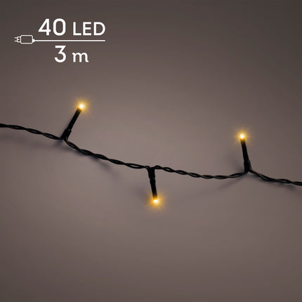 Lumineo - LED Basic Lichterkette 40 LED 3m Klassisch Warm