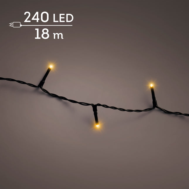 Lumineo - LED Basic Lichterkette 240 LED 18m Klassisch Warm