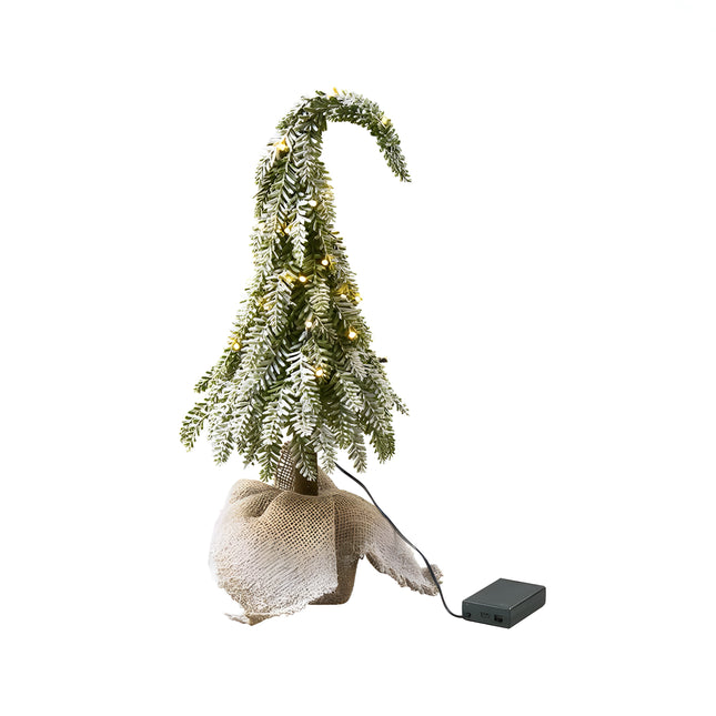 LED Tannebaum 50cm, batteriebetrieben, beschneit