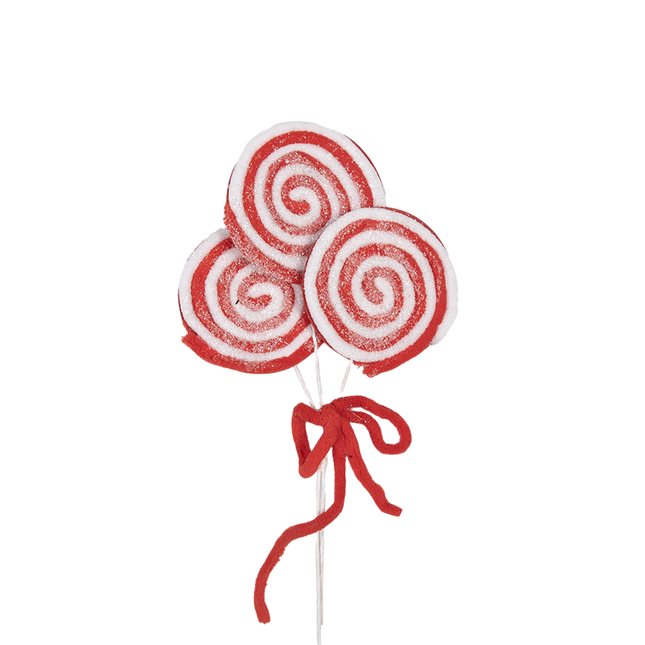 Clayre & Eef - Dekostecker Lollipop 30cm mit Glitzer