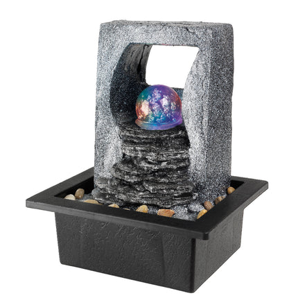 Lumineo - Zimmerbrunnen LED mit Glaskugel