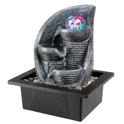 Lumineo - Zimmerbrunnen LED mit Glaskugel