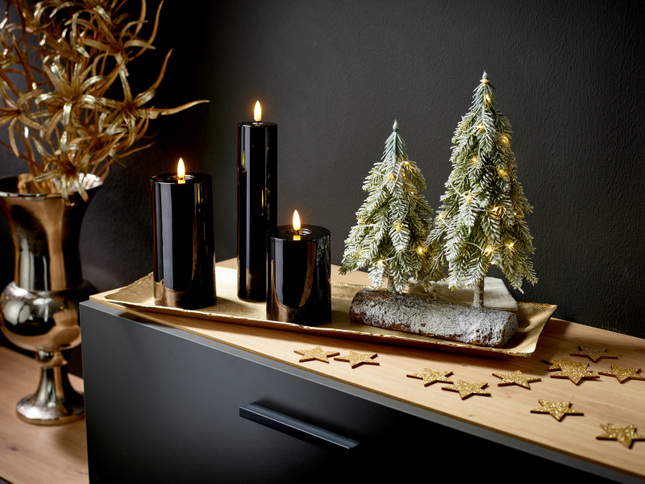 LED Tannebaum 50cm, batteriebetrieben, beschneit