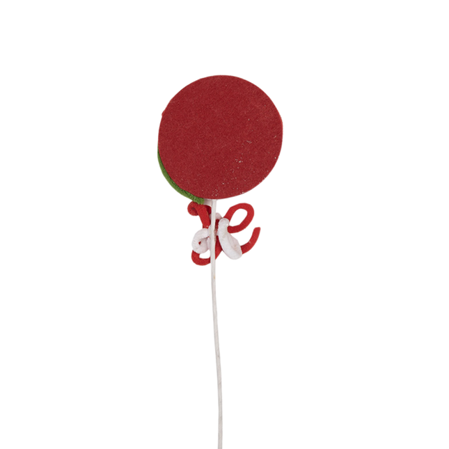 Clayre & Eef - Dekostecker Lollipop 41cm mit Glitzer grün