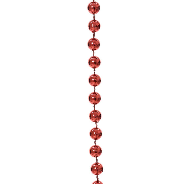Decoris - Perlenkette Christbaum 10m Rot Bruchfest