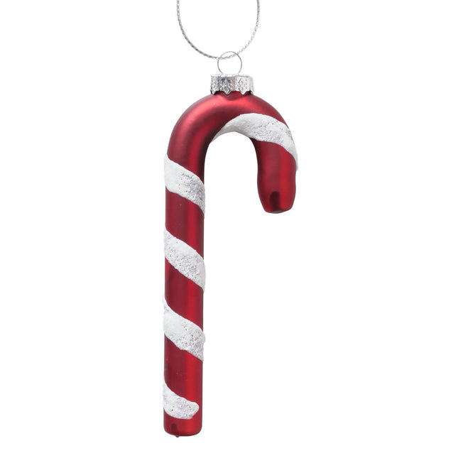 Boltze - Christbaumkugeln Hänger "Zuckerstange" Candy Cane 12cm Glas ver. Varianten