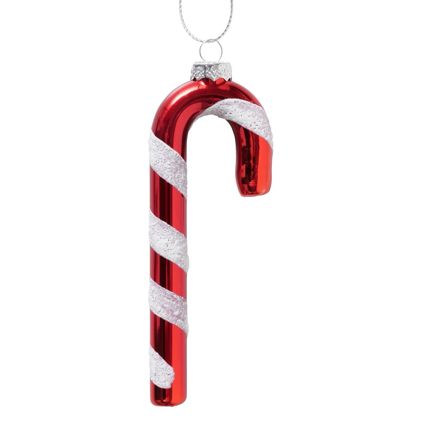 Boltze - Christbaumkugeln Hänger "Zuckerstange" Candy Cane 12cm Glas ver. Varianten