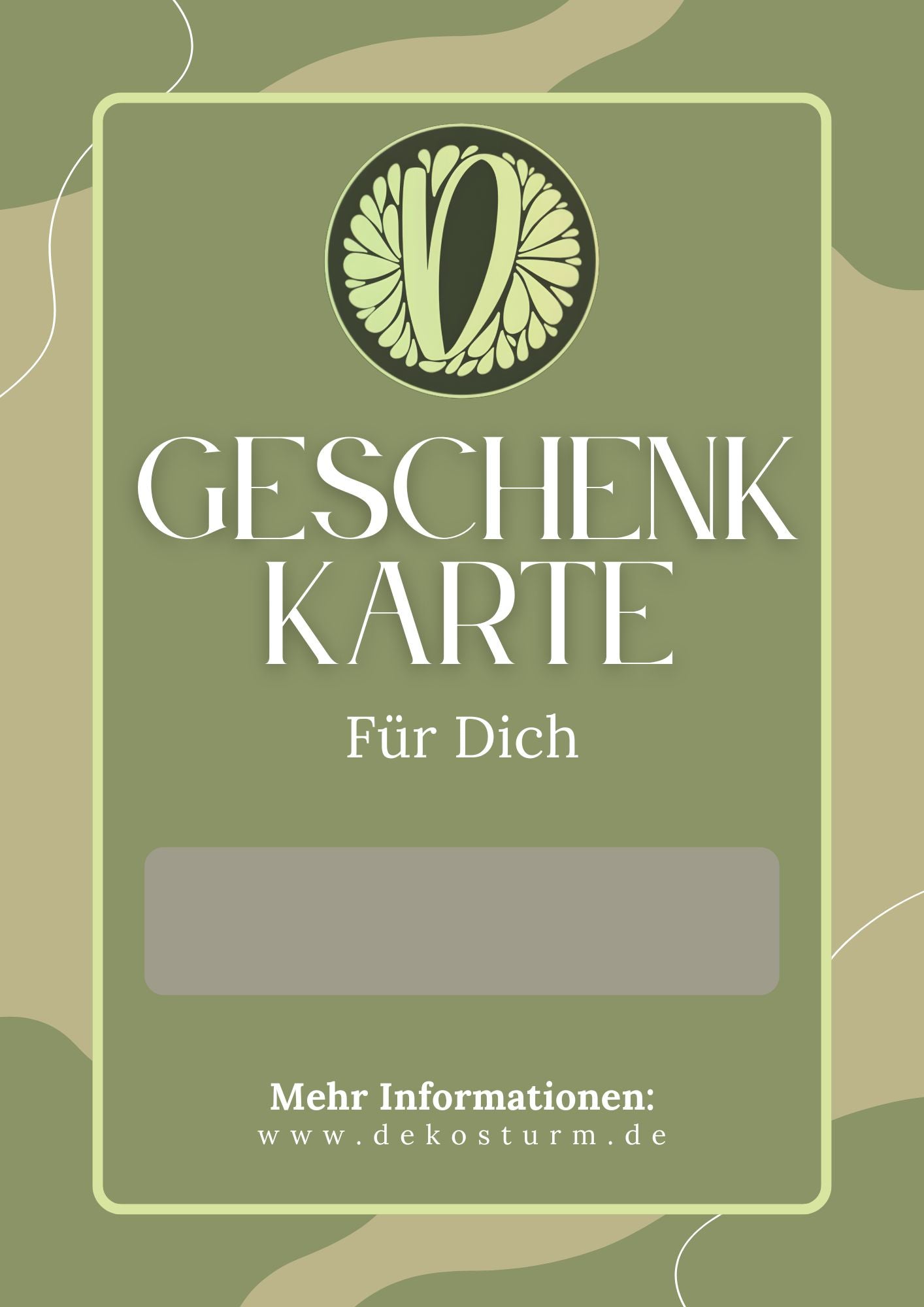 DekoSturm Geschenkkarte