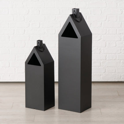 Boltze - Laternen Set "Houses" Metall schwarz