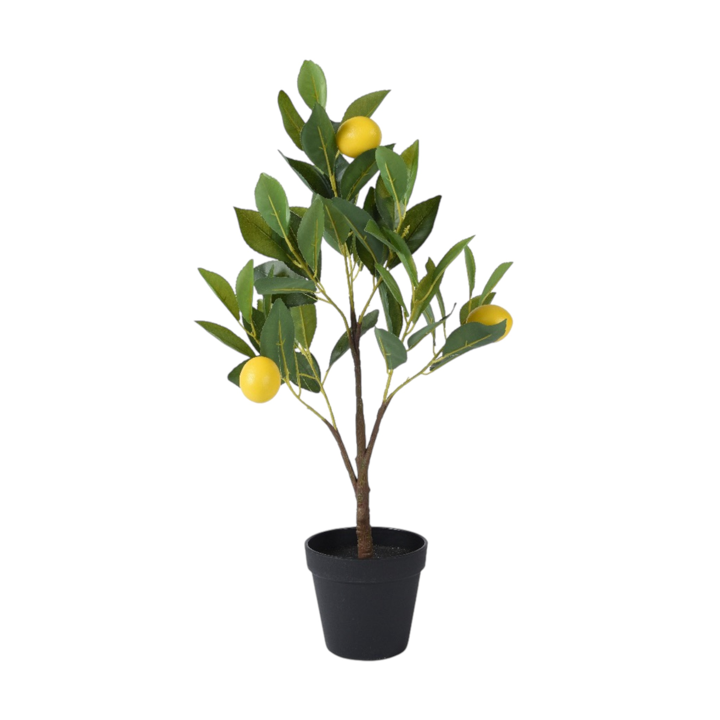 Decoris - Zitronenbaum in schwarzem Topf 60cm
