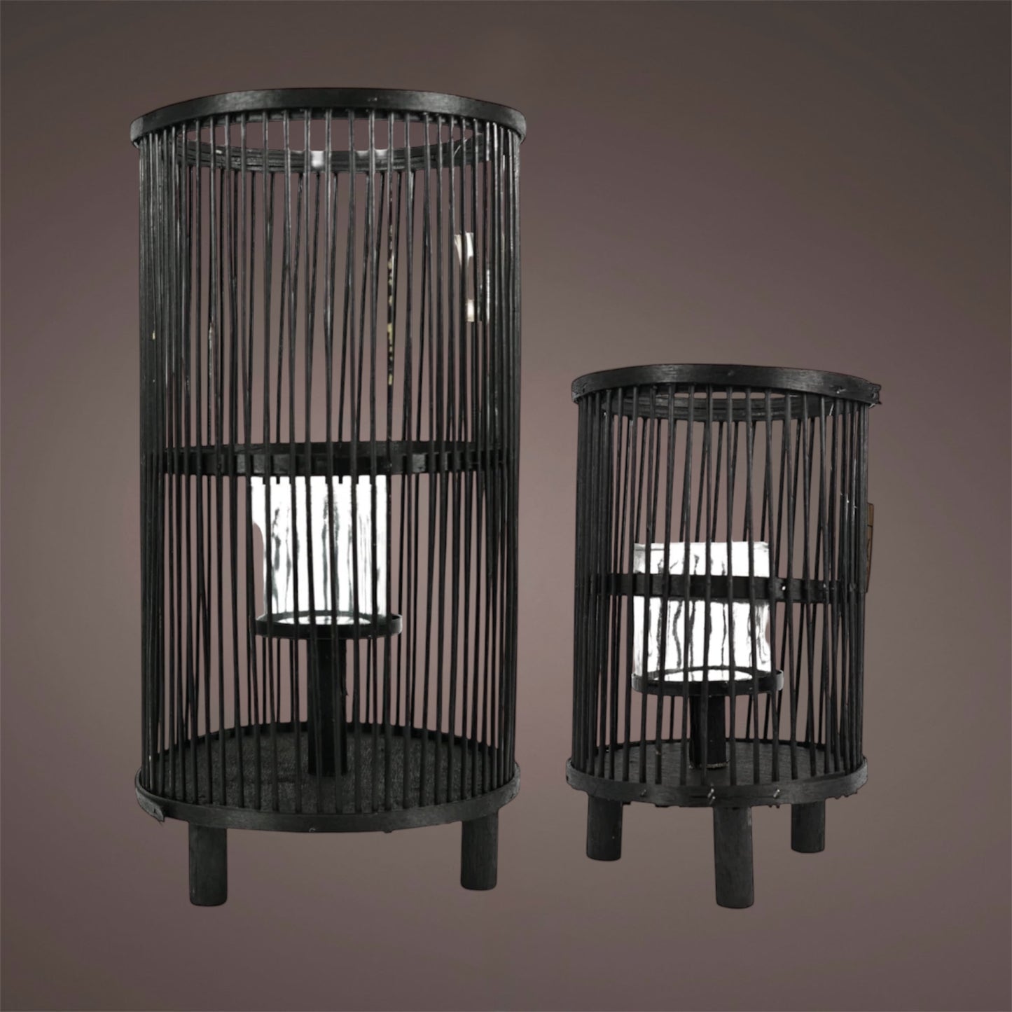 Lantern "Saigon" set of 2 40.5cm/26.5cm