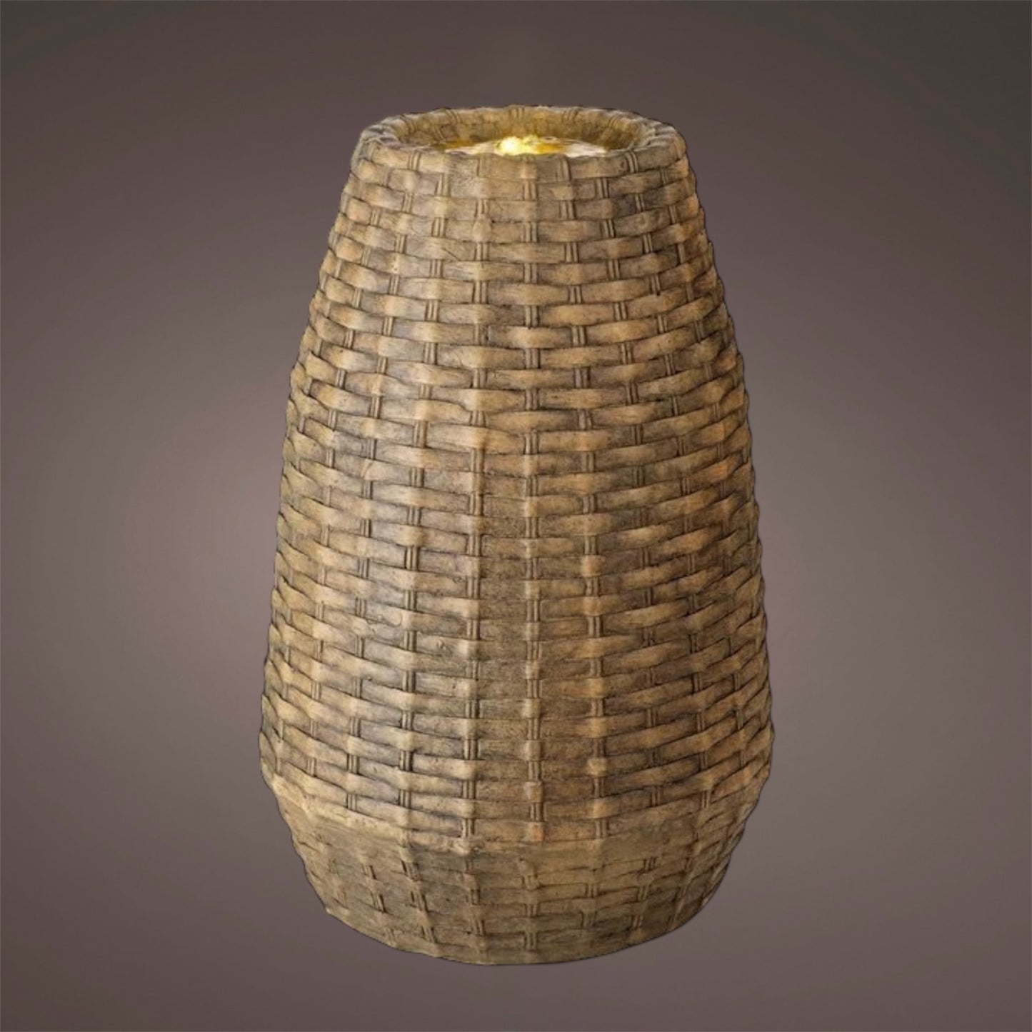 Lumineo - LED garden fountain "Wicker"