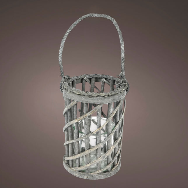 Holz Windlicht "Tisser" 25 cm