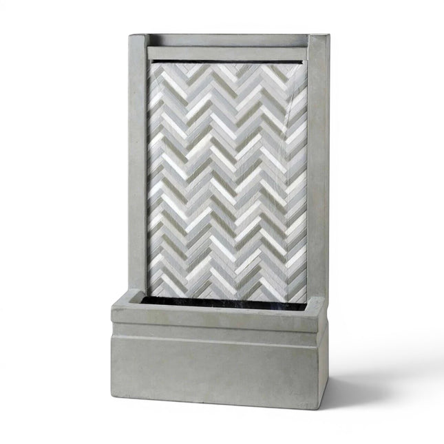 Lumineo - Gartenbrunnen "Waterfall" GRC Beton 95 cm