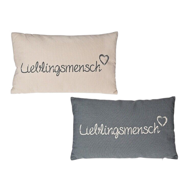 Kissen "Lieblingsmensch" mit Reißverschluß