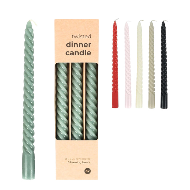Twist Tischkerze 25 cm Set
