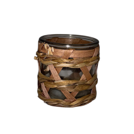 Dijk - Windlicht Glas Seegras 8cm verschiedene Varianten