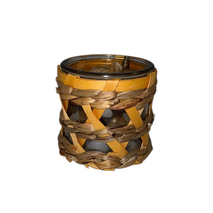 Dijk - Windlicht Glas Seegras 8cm verschiedene Varianten