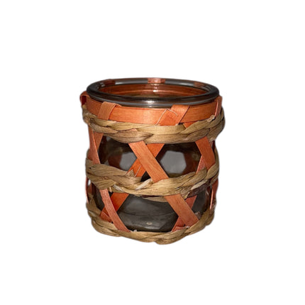 Dijk - Windlicht Glas Seegras 8cm verschiedene Varianten