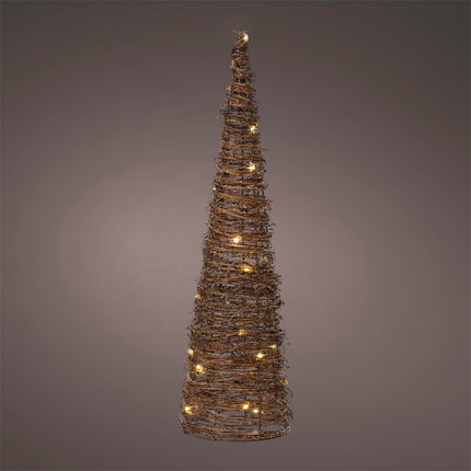 Lumineo - LED Kegel Rattan 60cm