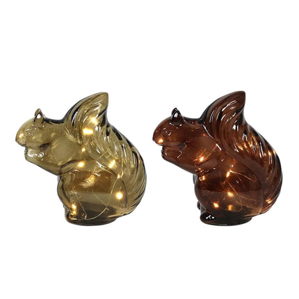 Svenska Living - LED Eichhörnchen Glas 16cm ver. Varinaten