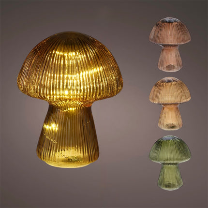 Koopman - LED Leuchte "Pilz" ver. Varianten Glas