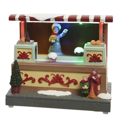 Lumineo - LED Weihnachtsdorf Marktstand LED Bewegung Animation ver. Varianten