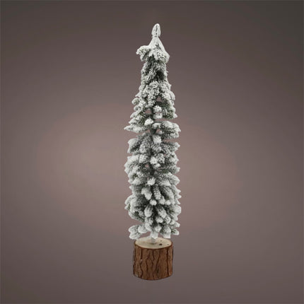 HBX - Tannebaum auf Holzfuß beschneit 30cm