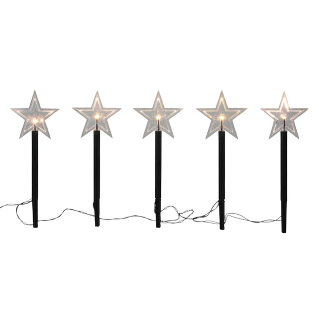 Svenska Living - LED Gartenstecker Stern 5 LED