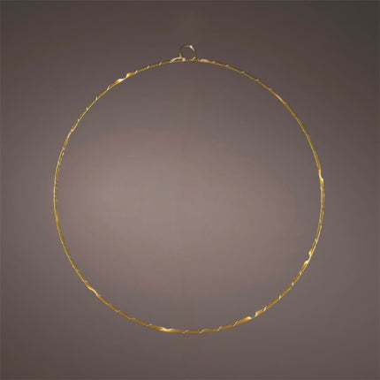 Svenska Living - LED Kranz "Circle" 25cm gold Batteriebetrieb