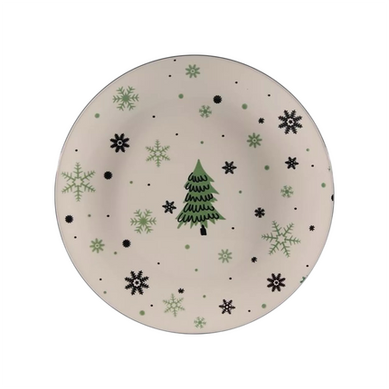 Svenska Living - Teller mit Weihnachtsmotiv Keramik 26,5cm