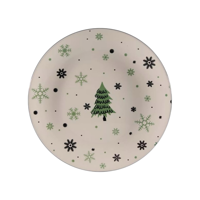 Svenska Living - Teller mit Weihnachtsmotiv Keramik 26,5cm