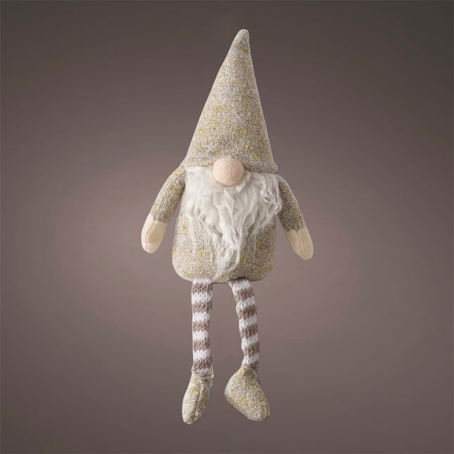 Boltze - Wichtel Gnom Kantenhocker 33cm beige