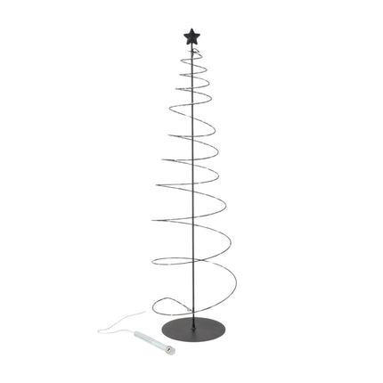 Boltze - LED Baum Dekoaufsteller Weihnachtsbaum "Saturn" 80cm Timer Batteriebetrieb