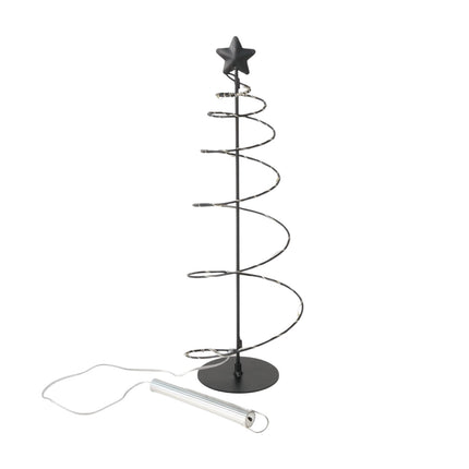 Boltze - LED Baum Dekoaufsteller Weihnachtsbaum "Saturn" 40cm Timer Batteriebetrieb