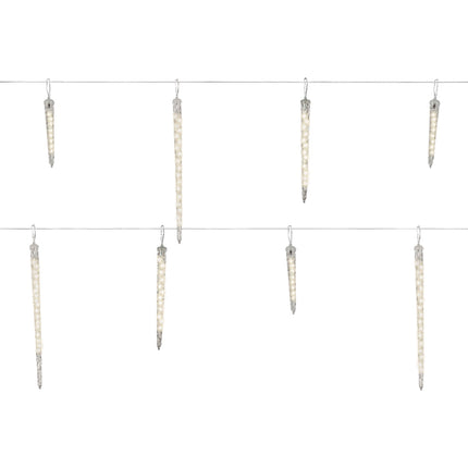 Lumineo - LED Eiszapfen Lichterkette Icicle Beleuchtung 76 LED 250cm